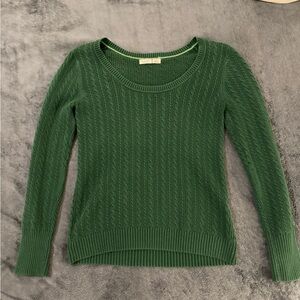 Old Navy Green Cable Knit Sweater M